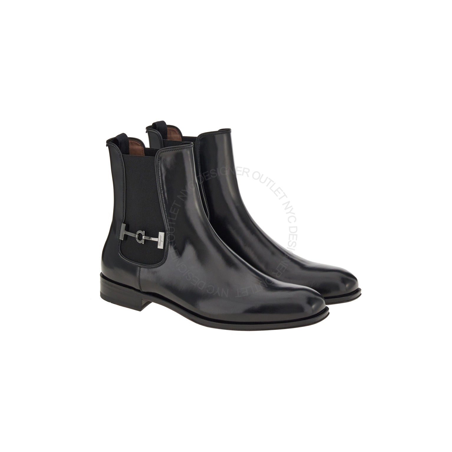 Salvatore Ferragamo men’s black boots Size 10.5EE Ferragamo MAXIME Men main image 3