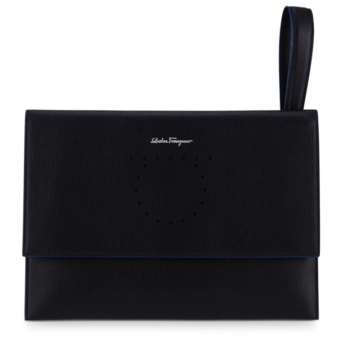 Ferragamo Leather Wallet w/ Strap