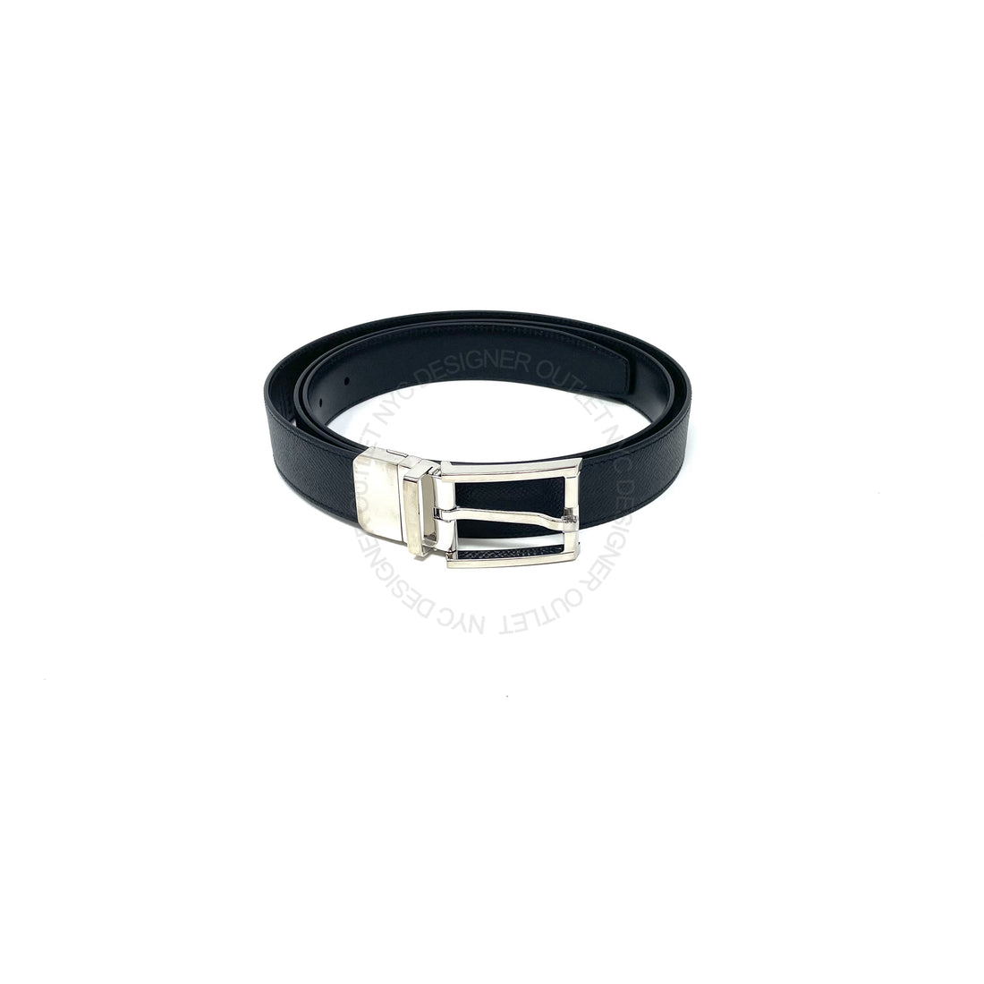 Dunhill Black Leather Reversible Belt