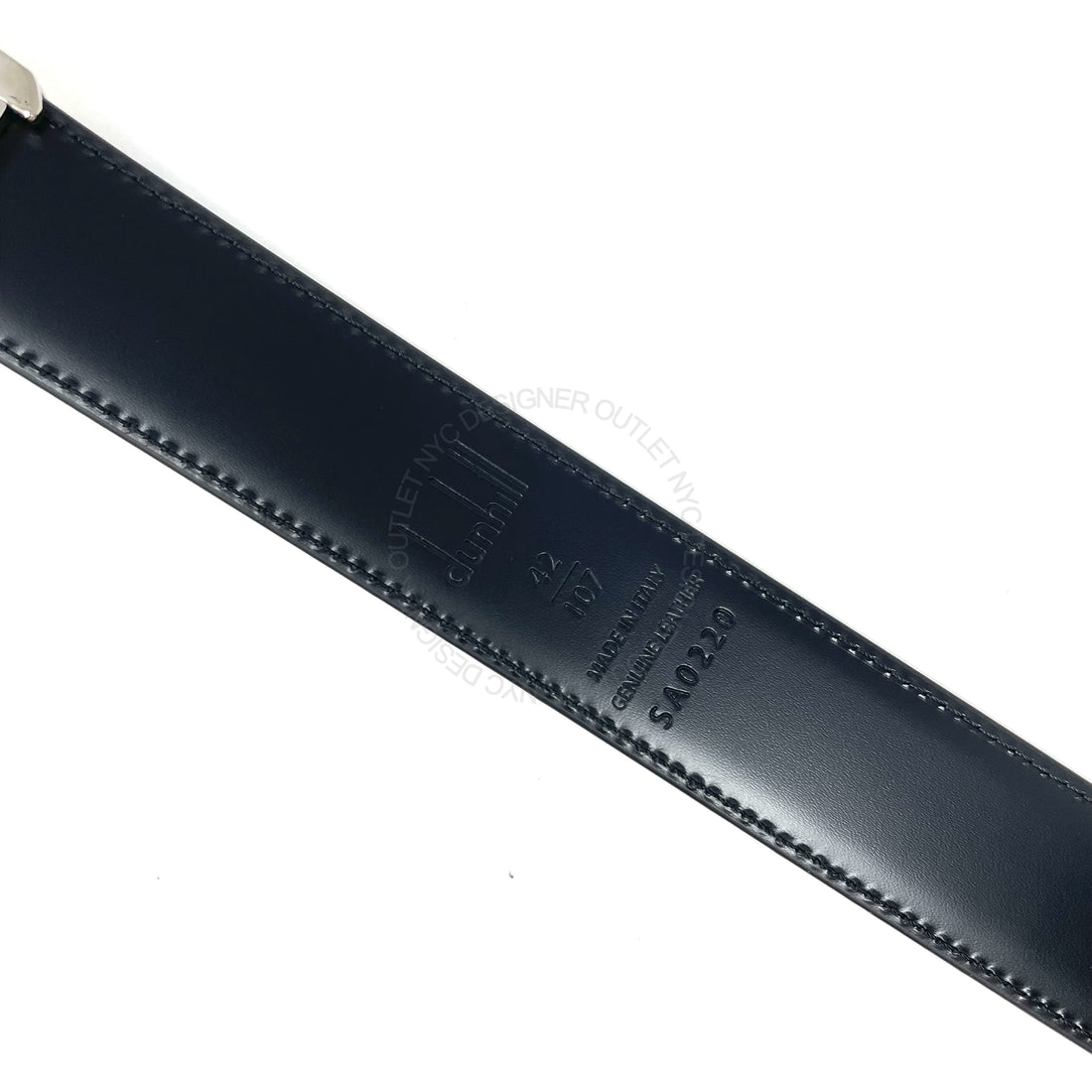 Dunhill Black Leather Reversible Belt