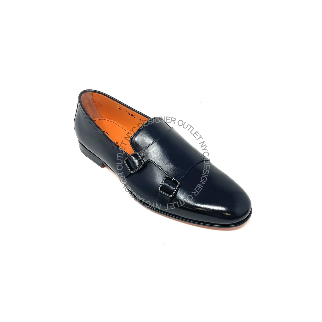 Santoni Mens Double Monk-Strap