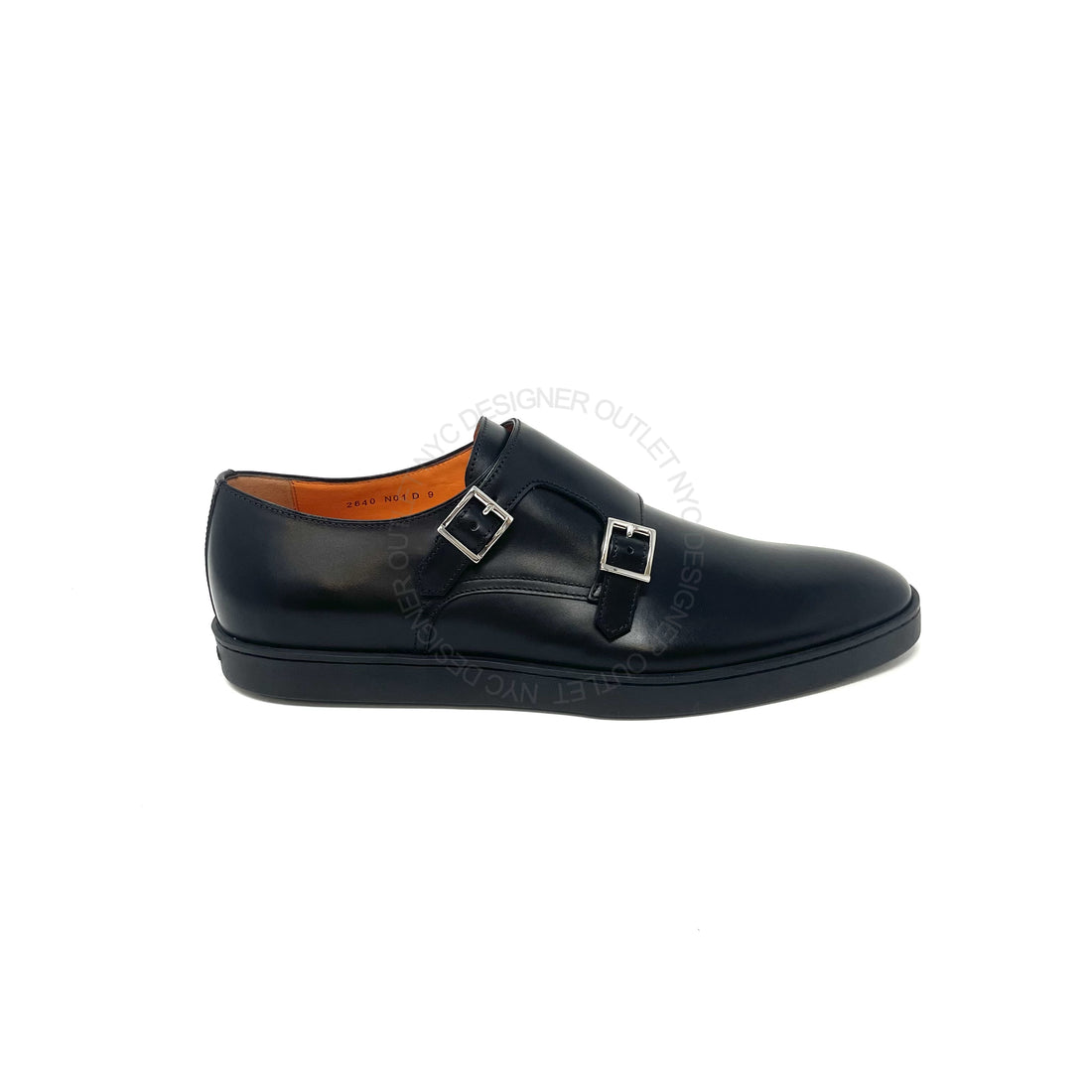 Santoni Mens Double Monk-Strap