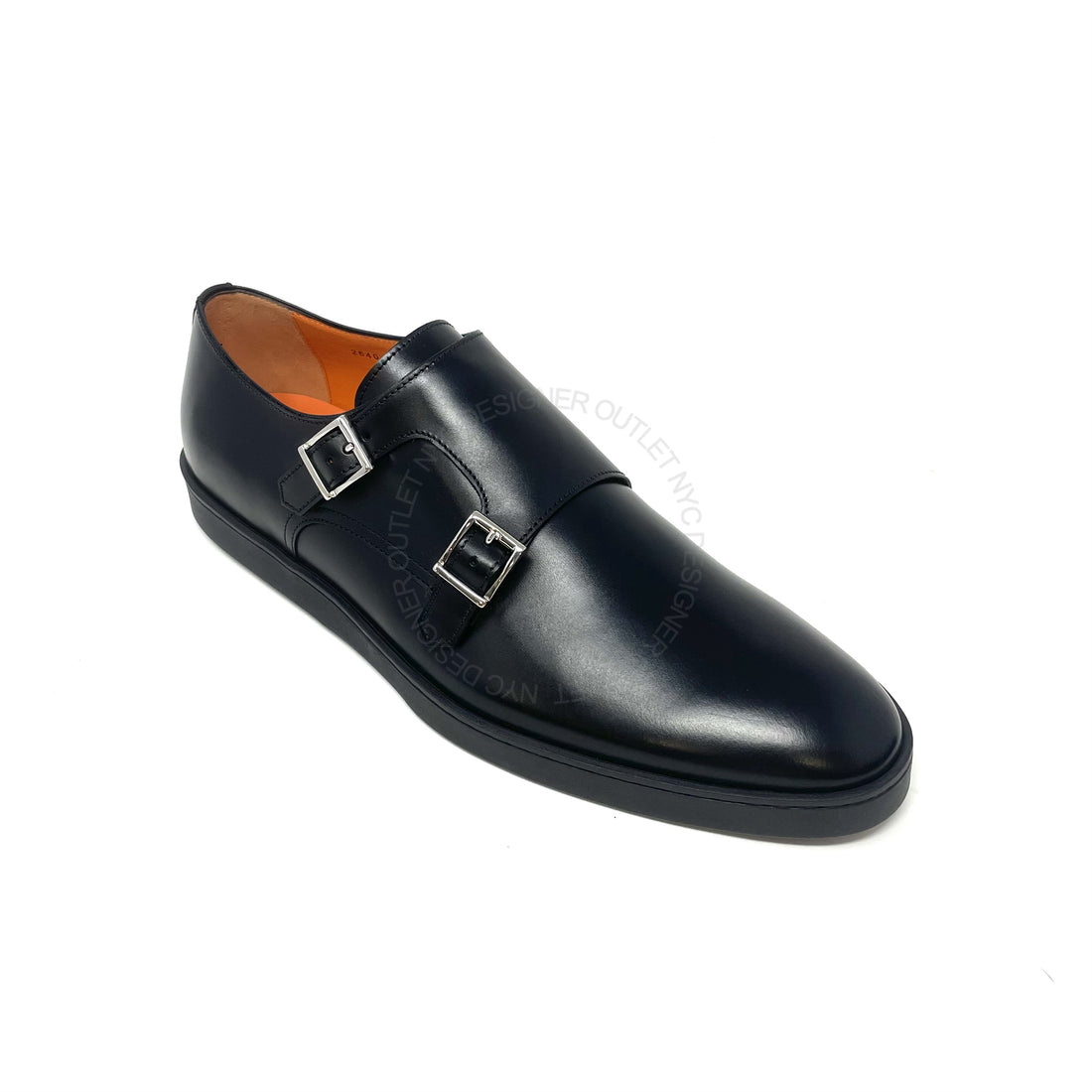 Santoni Mens Double Monk-Strap