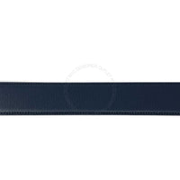 Ferragamo Black/Blue Leather Adjustable Belt