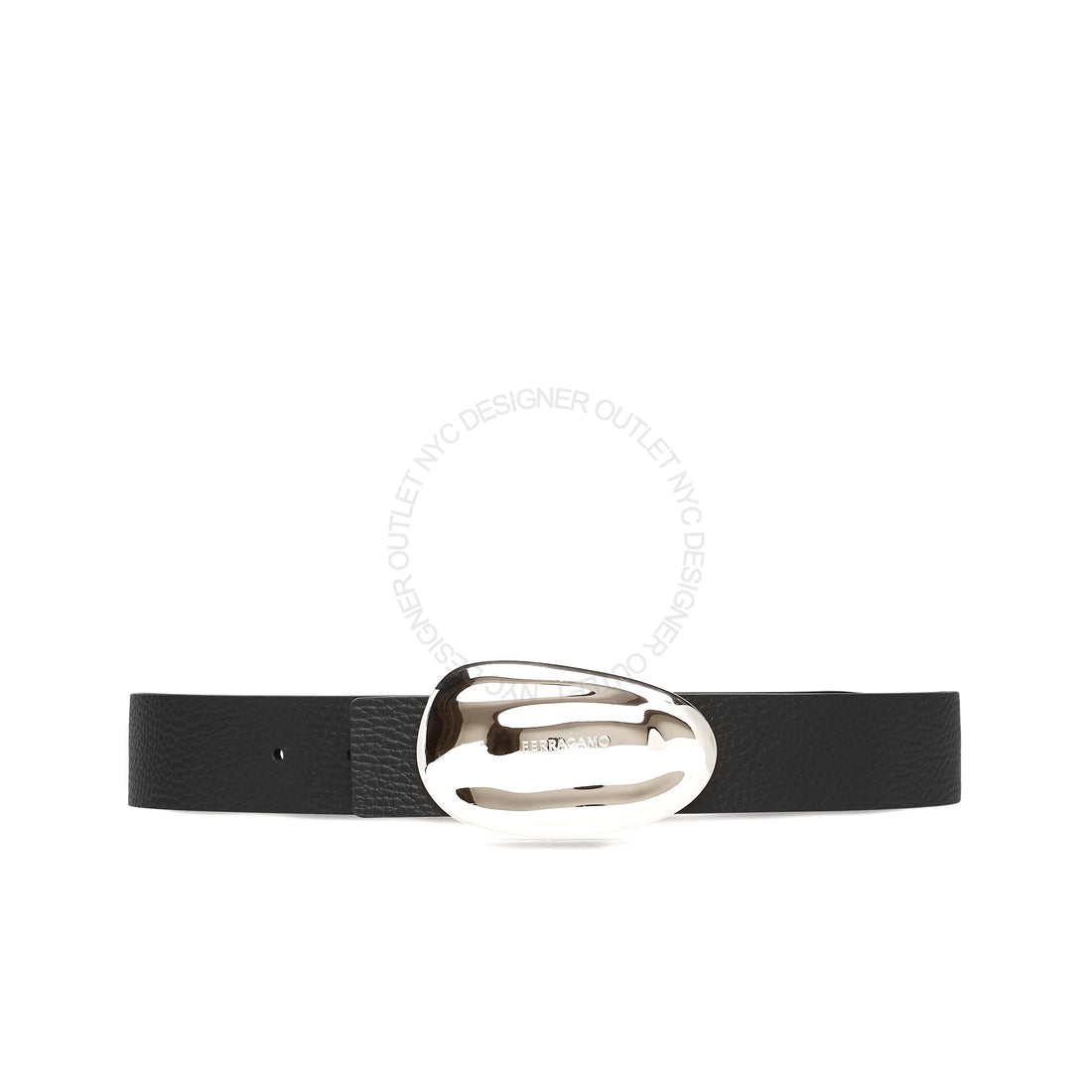 Ferragamo Black/Brown Leather Reversible Belt
