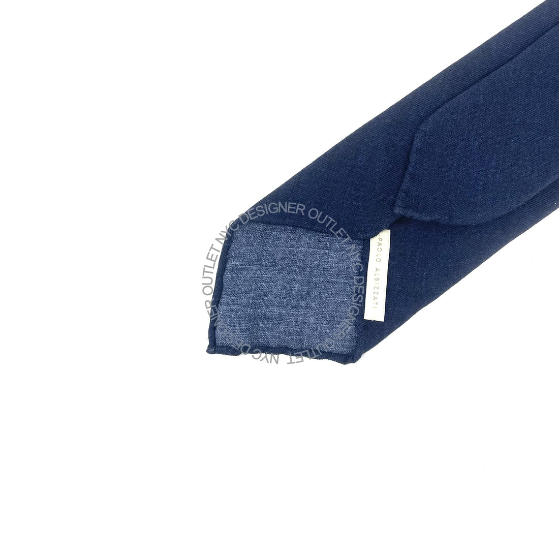 Paolo Albizzati Mens Wool Cotton Untipped Tie