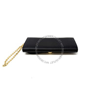 Ferragamo Leather Clutch w Strap