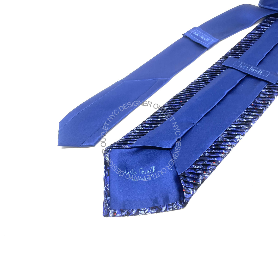 Pleated Italo Ferretti Silk Tie