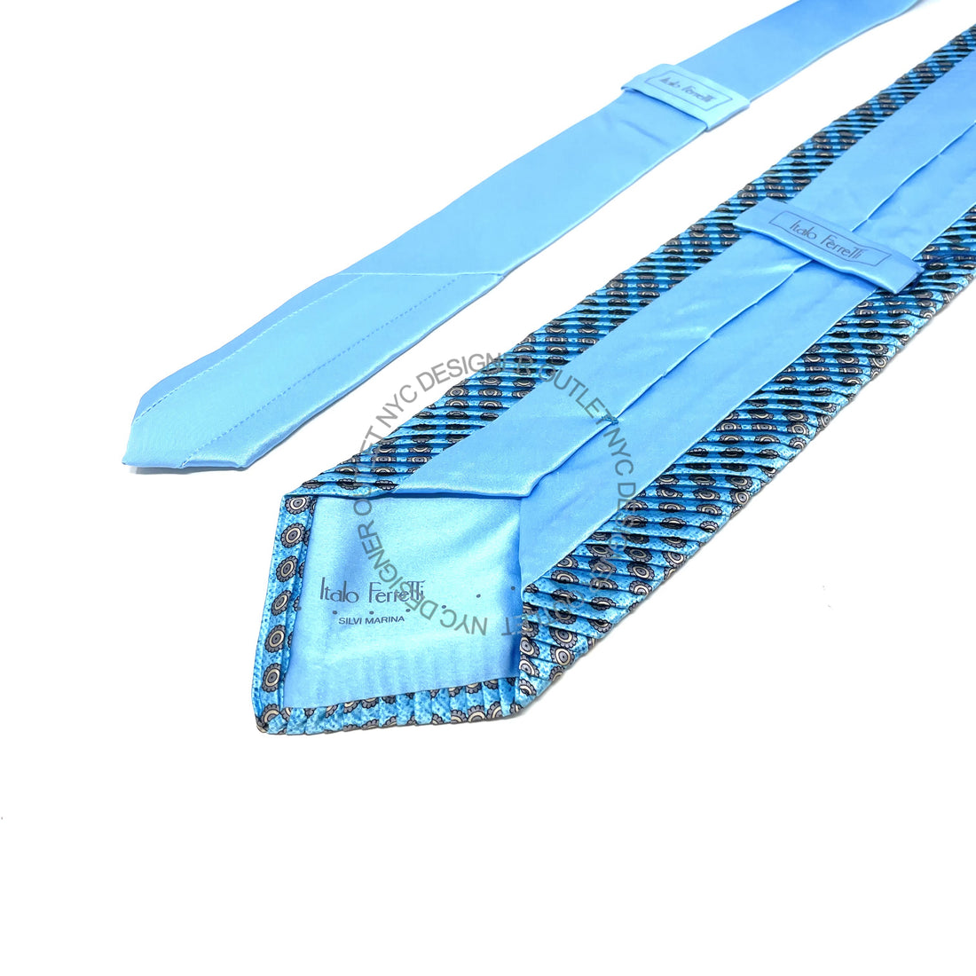 Pleated Italo Ferretti Silk Tie