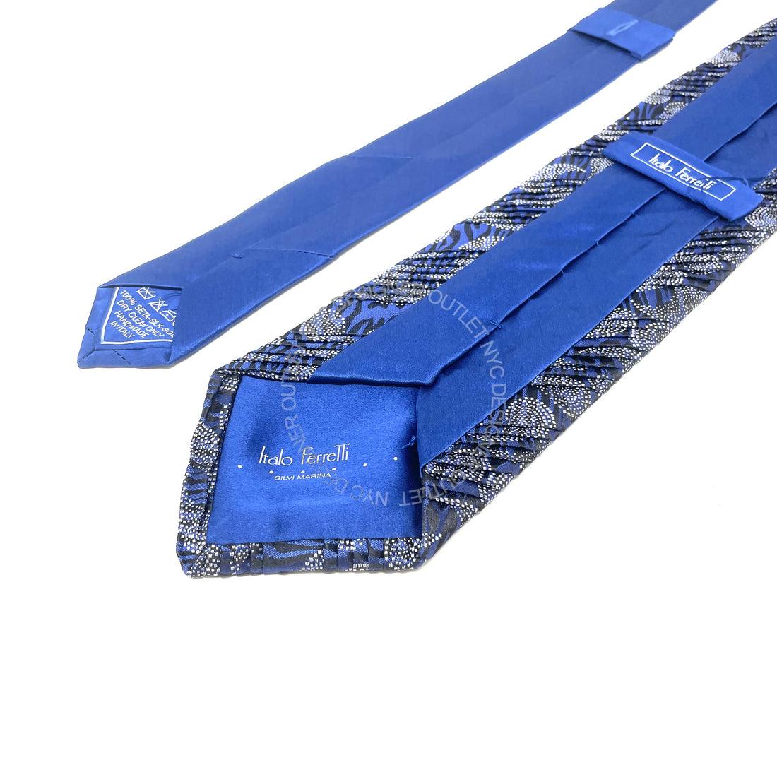 Pleated Italo Ferretti Silk Tie