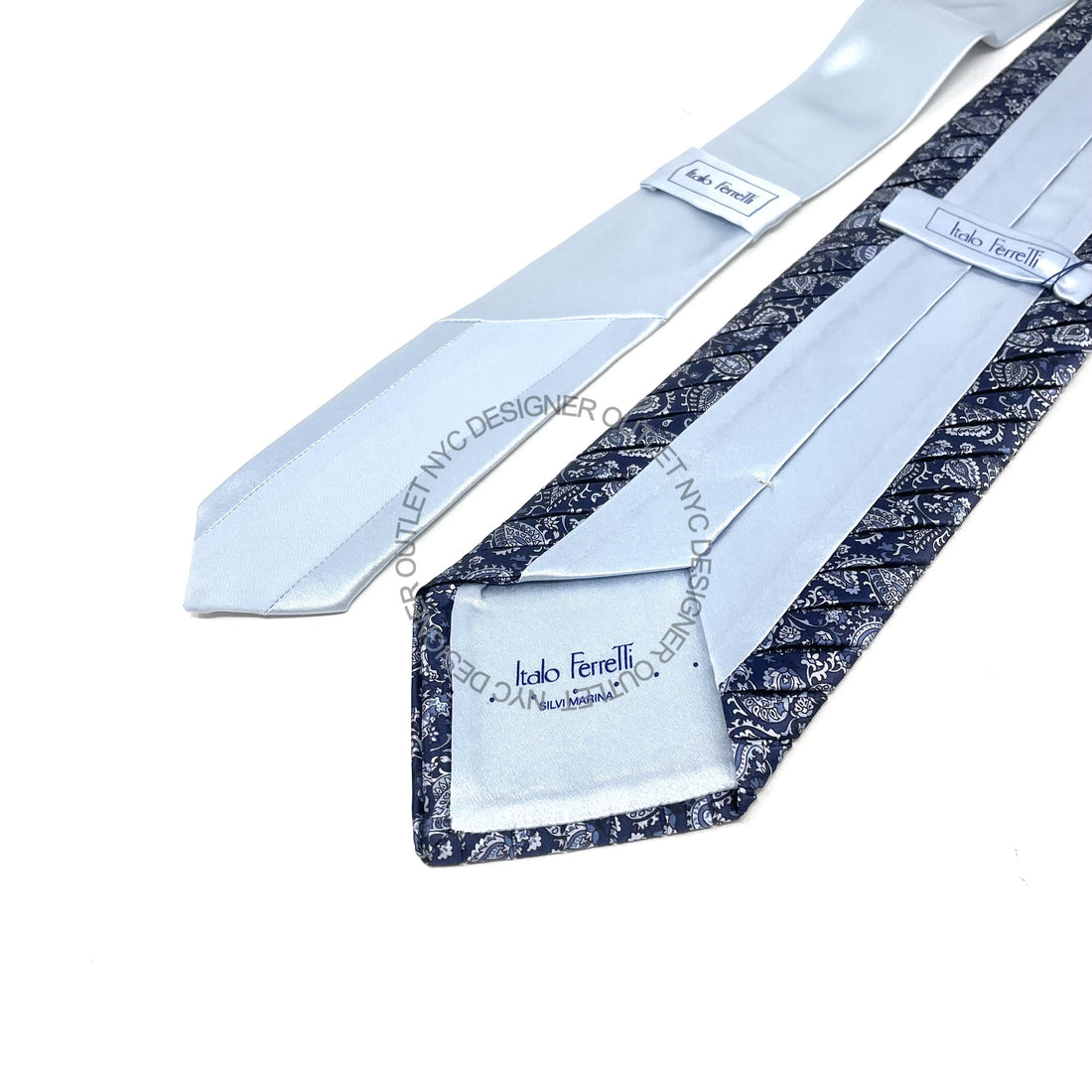 Pleated Italo Ferretti Silk Tie