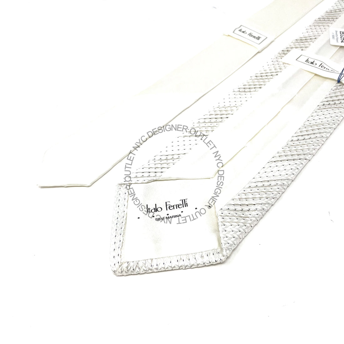 Pleated Italo Ferretti Silk Tie