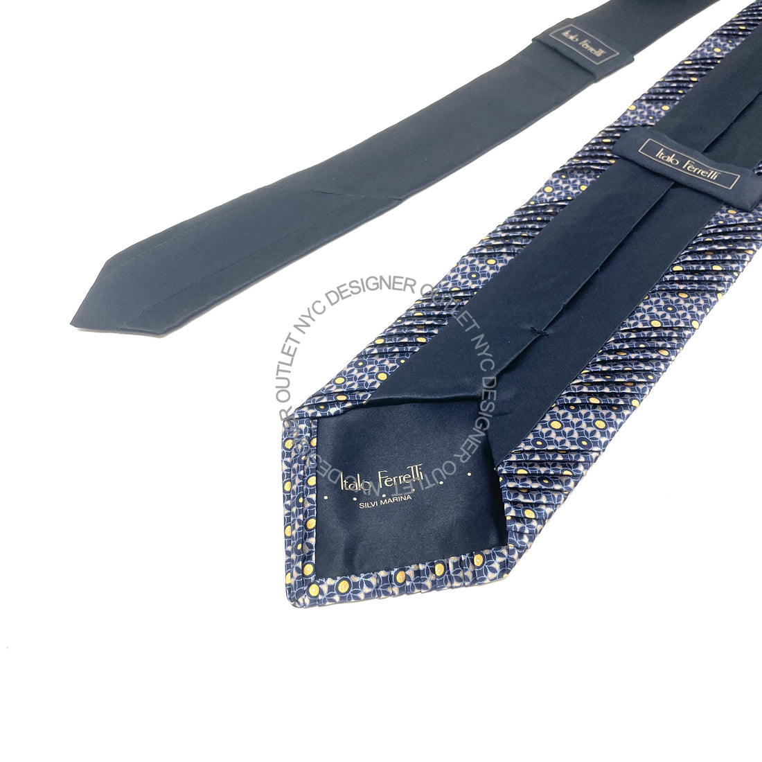 Pleated Italo Ferretti Silk Tie
