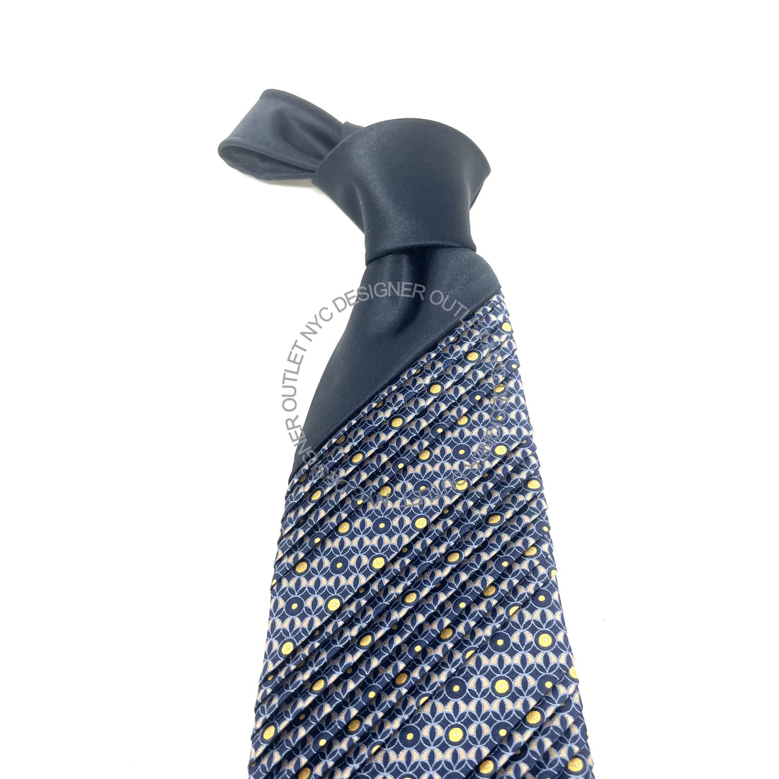 Pleated Italo Ferretti Silk Tie