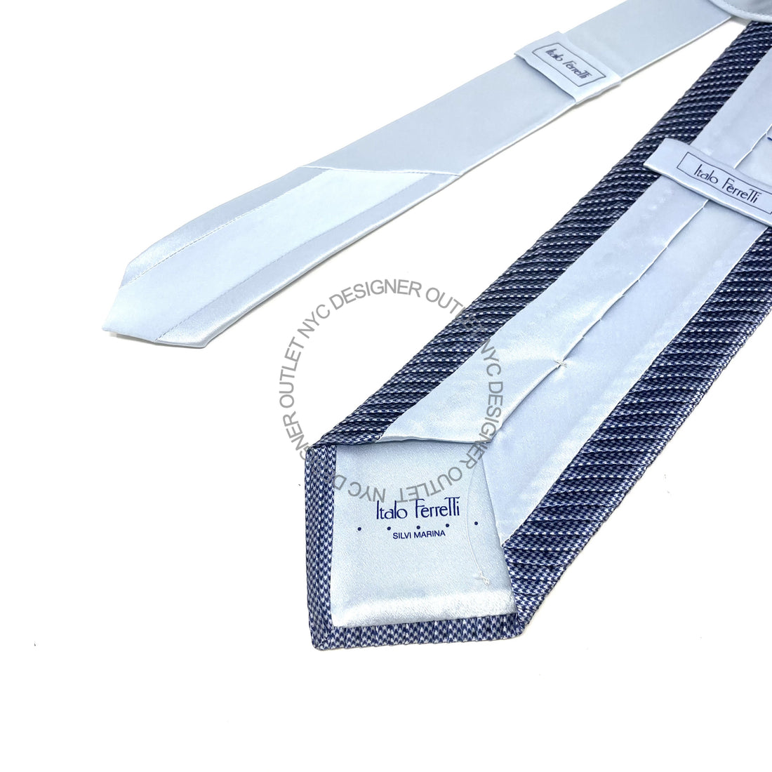 Pleated Italo Ferretti Silk Tie