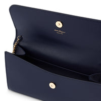 Ferragamo Leather Wallet w/ Chain