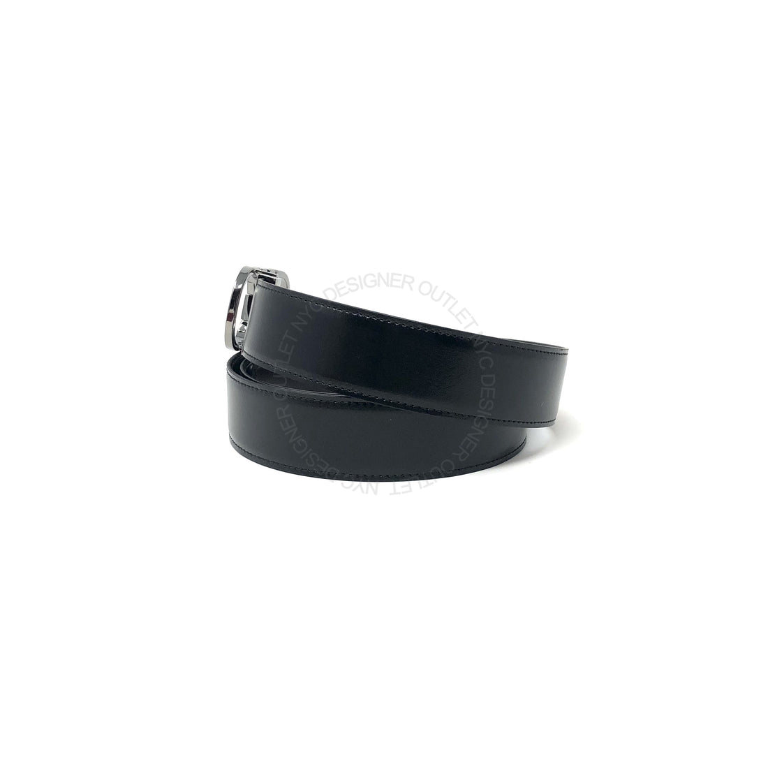 Ferragamo Black/Brown Leather Adjustable belt