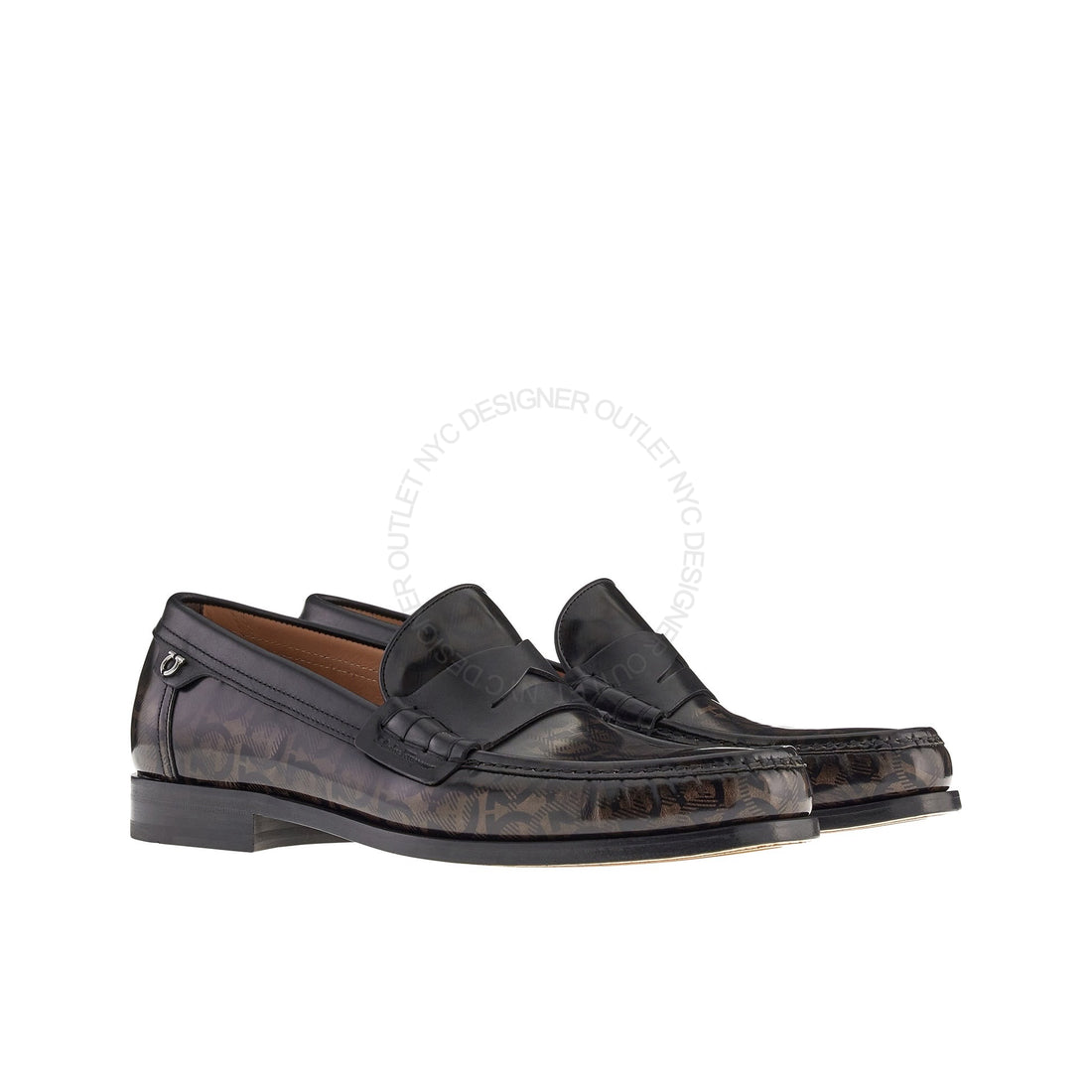 Ferragamo Port Smoke Moccasins