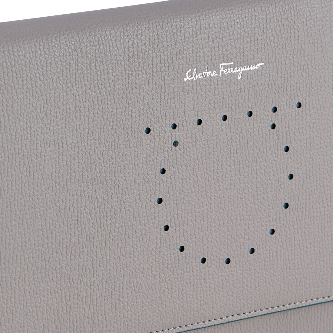 Ferragamo Leather Wallet w/ Strap
