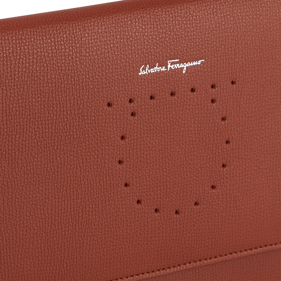Ferragamo Leather Wallet w/ Strap
