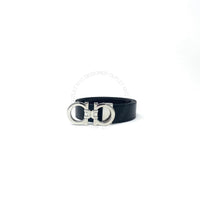 Ferragamo Black/Brown Leather Adjustable belt