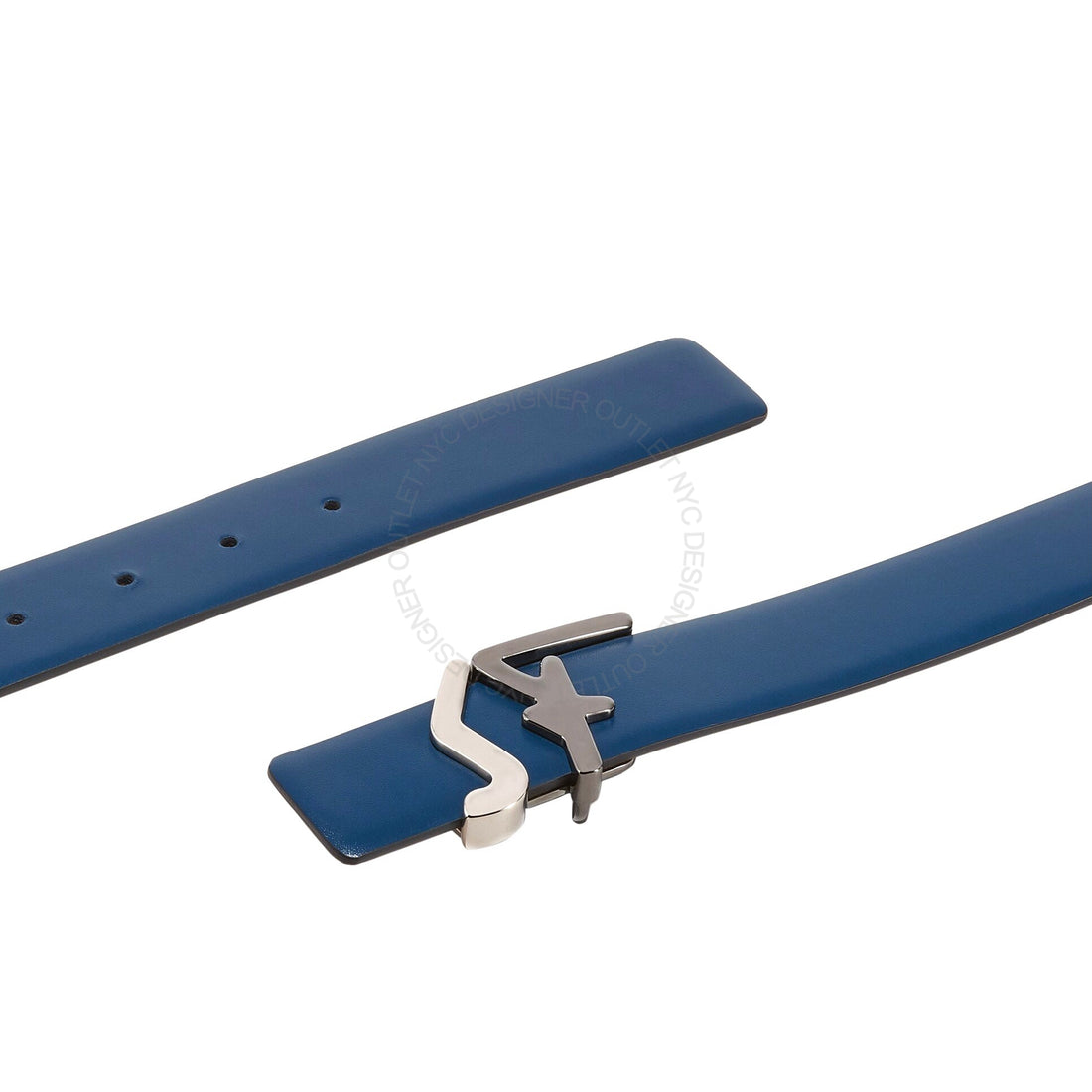 Ferragamo SF Buckle Blue Leather