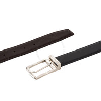 Ferragamo Black/Brown Leather Adjustable & Reversible belt