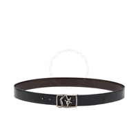 Ferragamo Black/Brown Leather Adjustable & Reversible belt