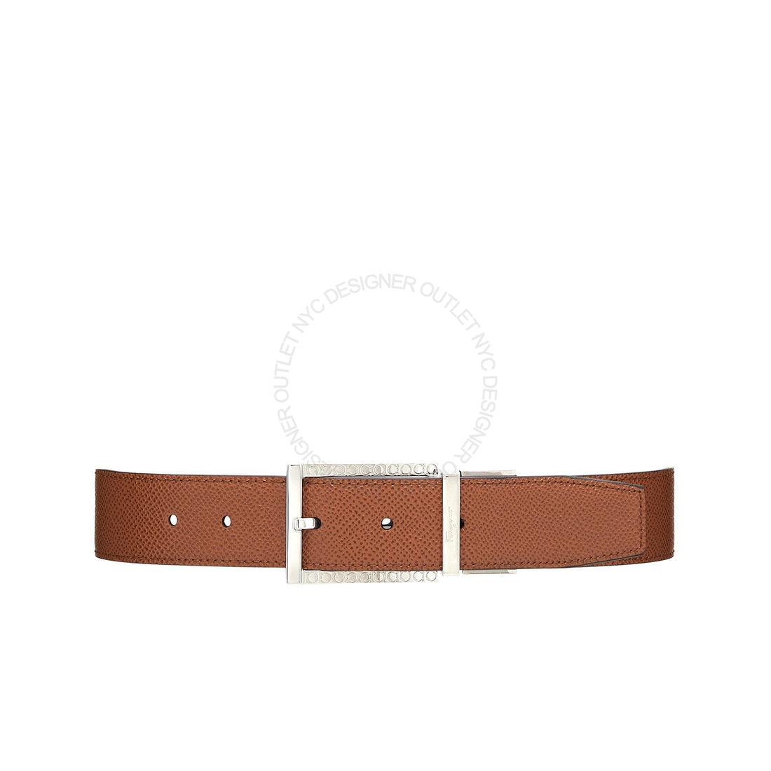 Ferragamo Black/Brown Leather Adjustable & Reversible belt