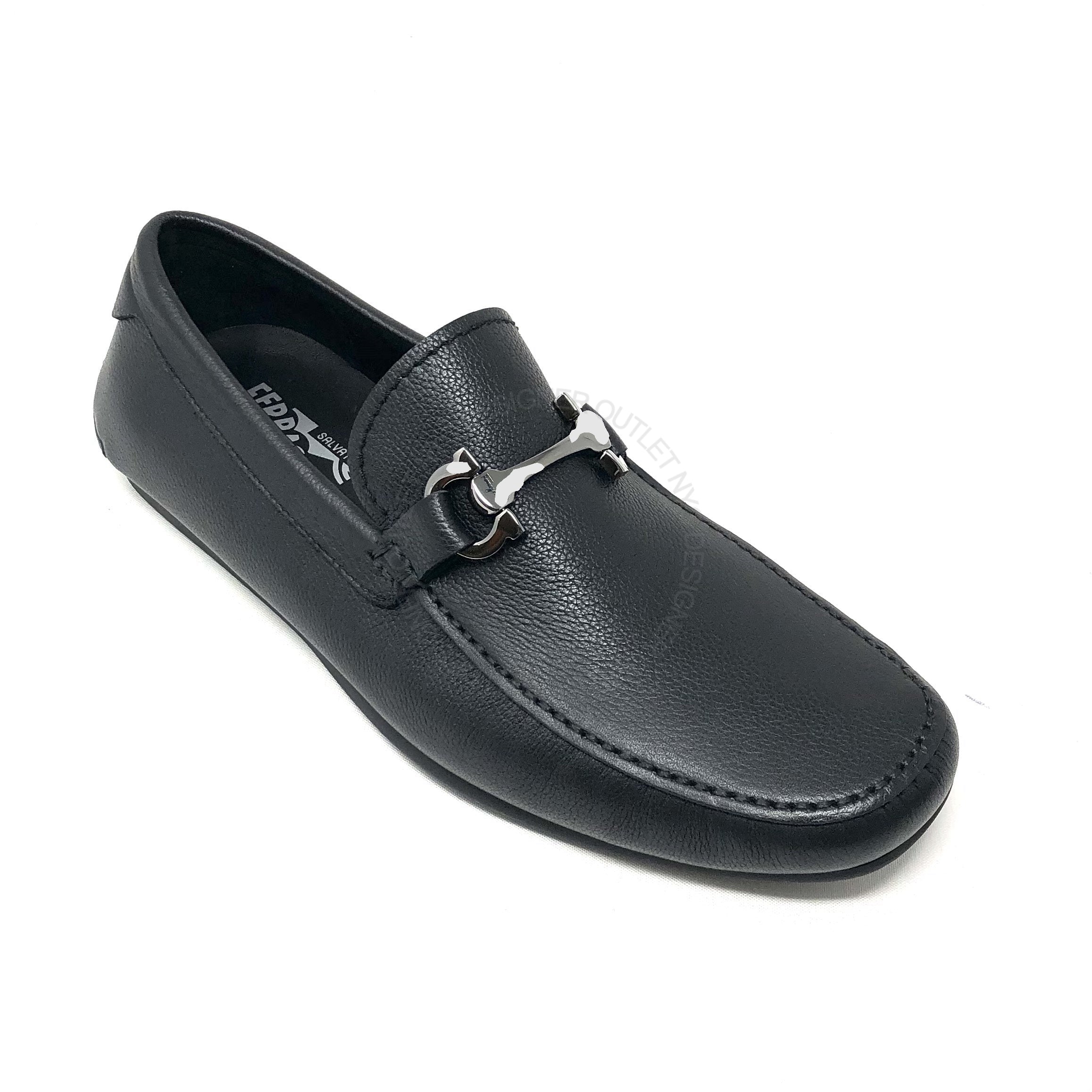 Salvatore Ferragamo 黒6.5C Ferragamo Cancun Driver's – NYC Designer Outlet