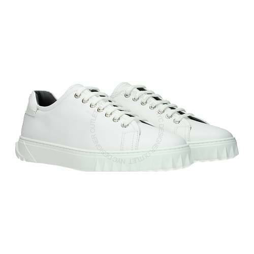 Salvatore Ferragamo スニーカー ホワイト Salvatore Ferragamo Women White/Pink Cube Leather Sneakers