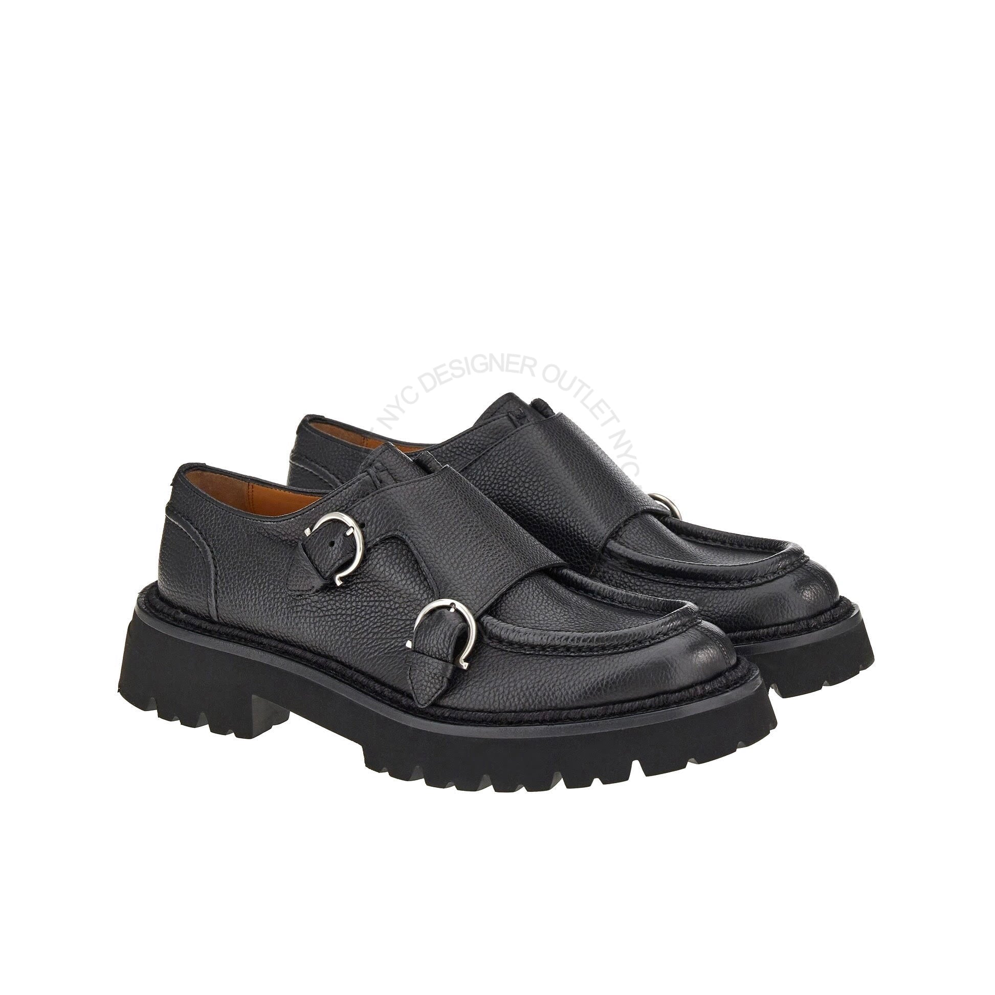 Ferragamo Gionny Double Monk-Strap Loafers – NYC Designer Outlet