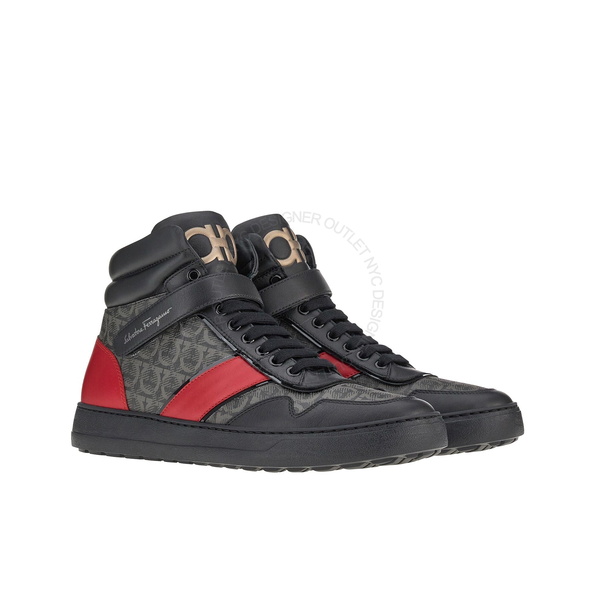 Red hot sale ferragamo sneakers