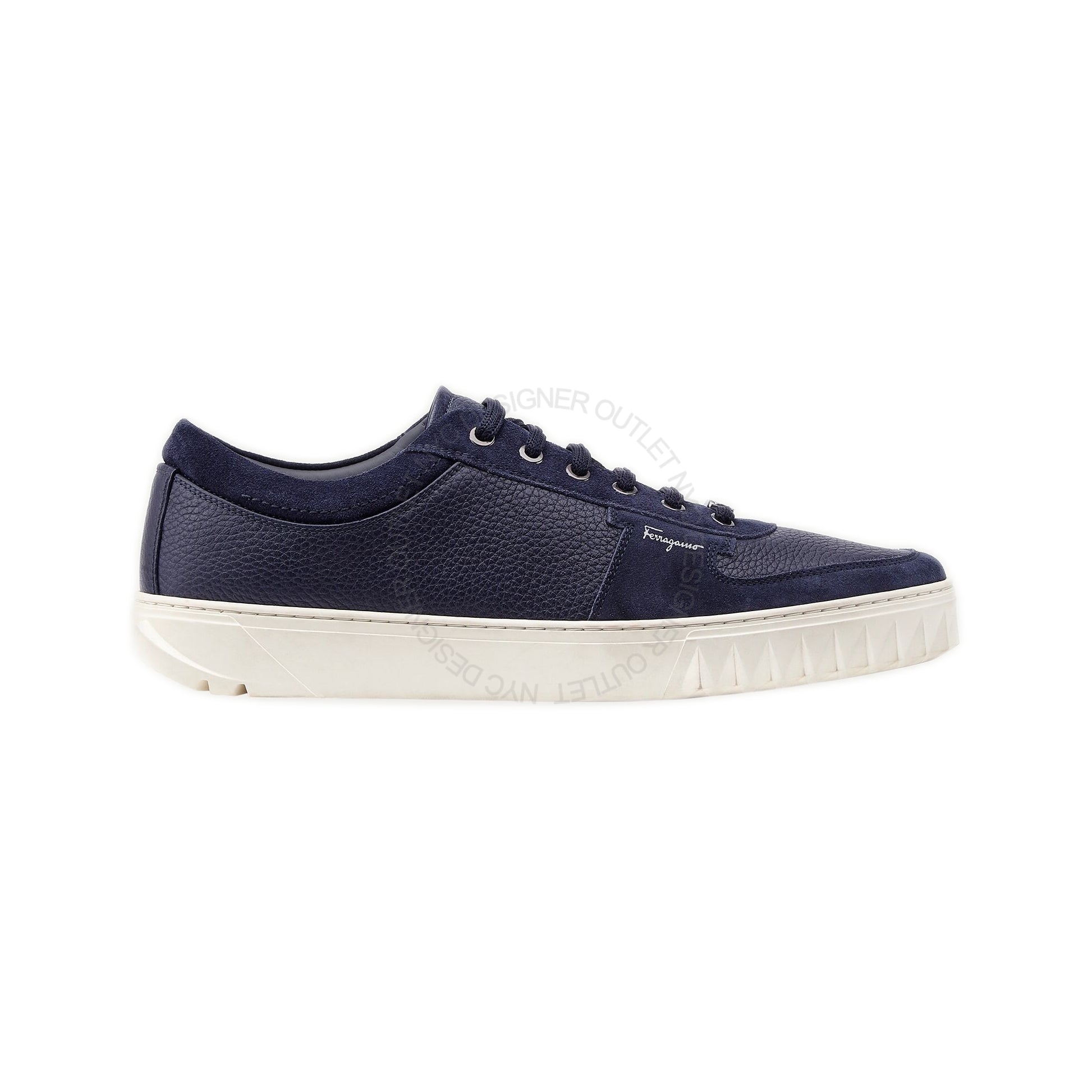 Salvatore Ferragamo Men's Scuby Blue Marine Croco Leather Low-top Sneakers, Brand  Size 7.5 02C246 999116 - Shoes - Jomashop