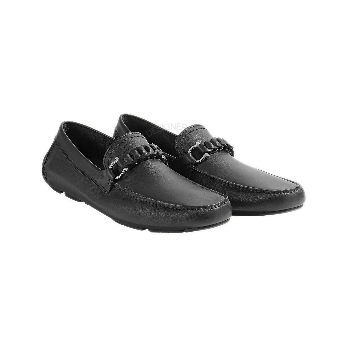 Ferragamo ブラック スエード Salvatore Ferragamo Black Suede Men's Dress Shoes for sale