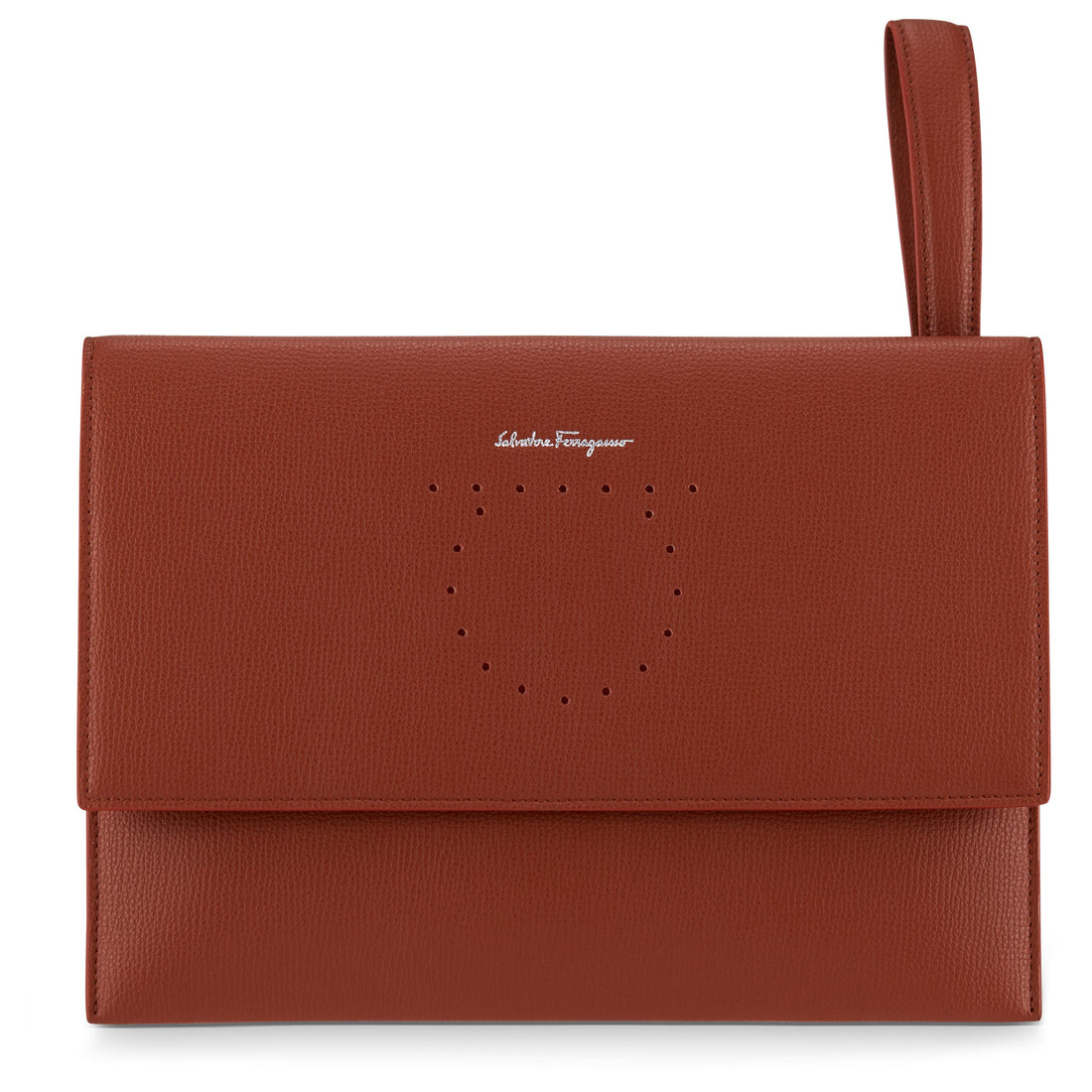 Ferragamo Leather Wallet w/ Strap
