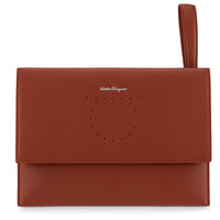 Ferragamo Leather Wallet w/ Strap