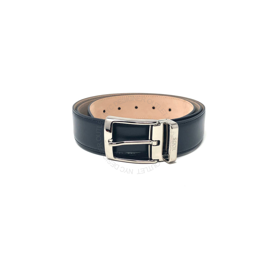 Men's Tod's Navy Leather adjustable belt