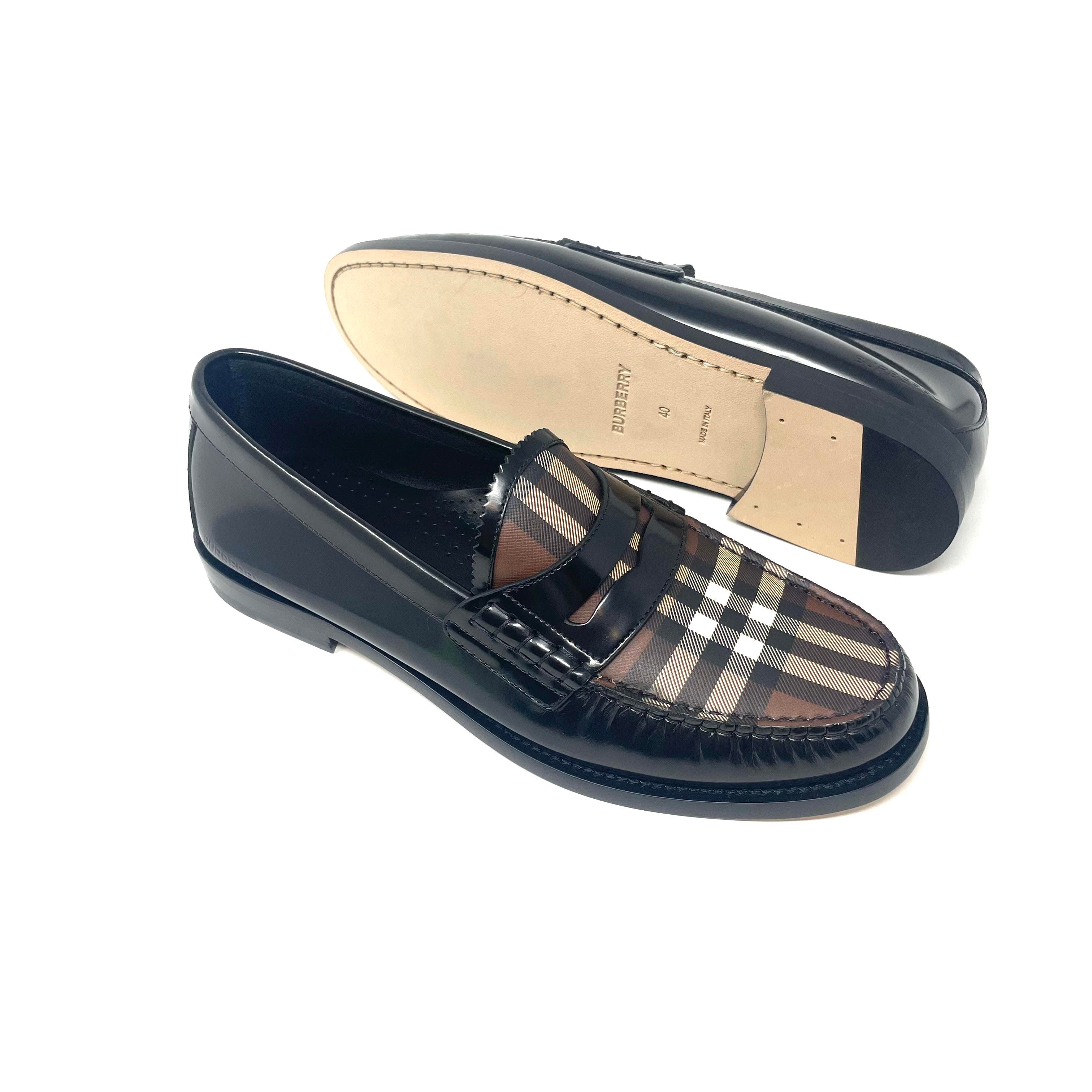 Burberry loafers sales