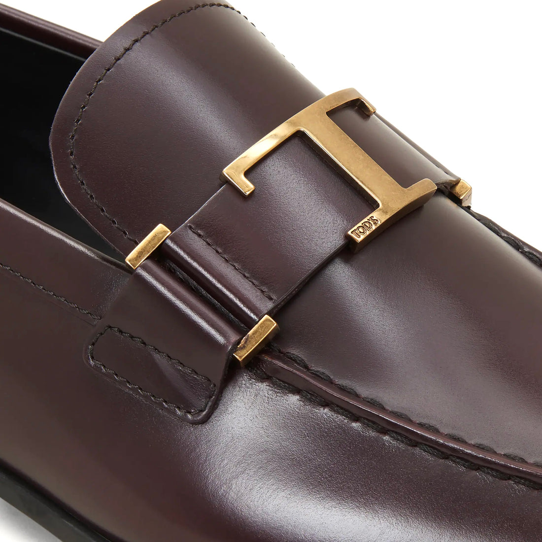 Tod's Gold T Logo Dress Shoes