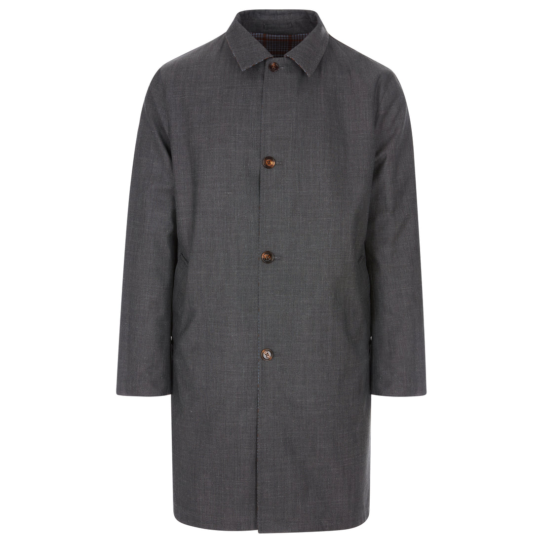 Kired By Kiton Green/Gray Reversible Coat