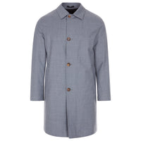 Kired By Kiton Blue/Black Reversible Coat