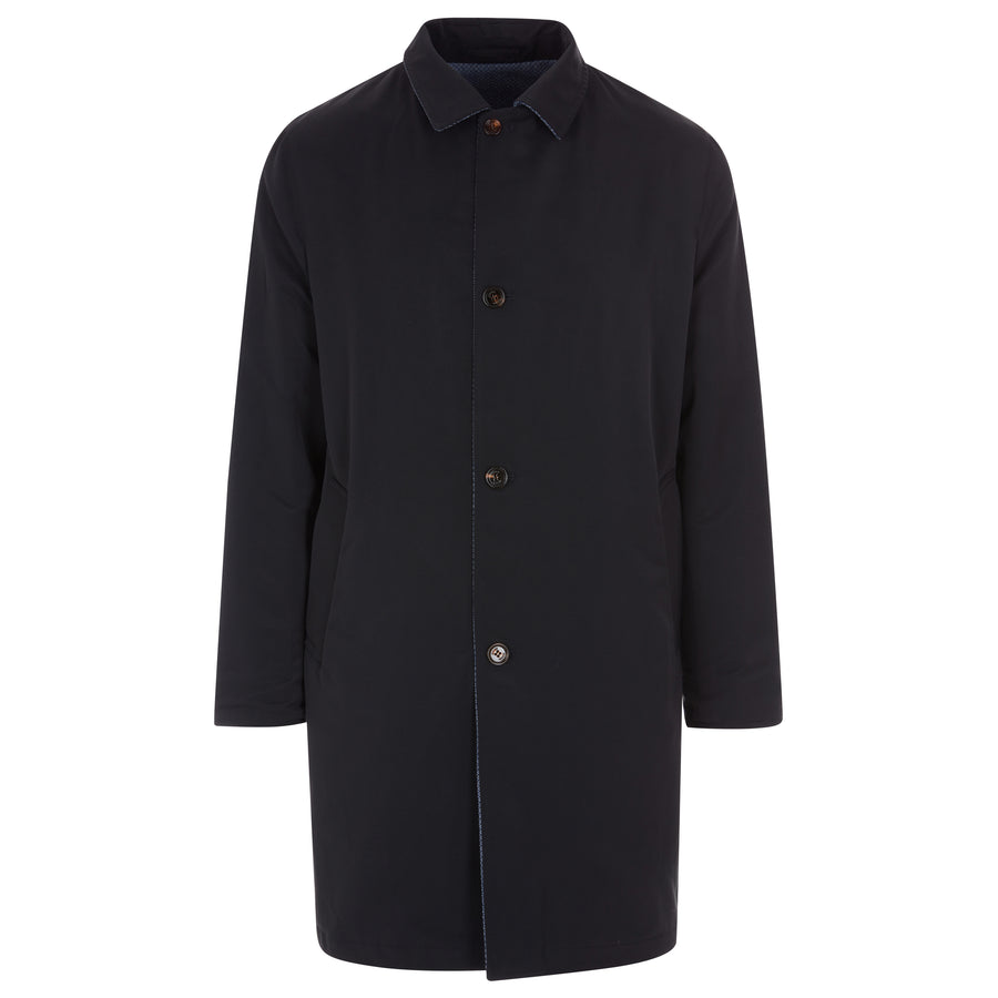 Kired By Kiton Blue/Black Reversible Coat