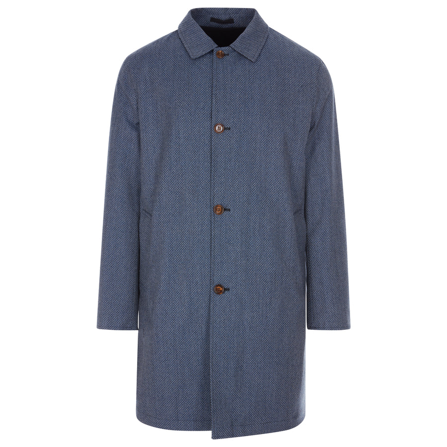 Kired By Kiton Blue/Black Reversible Coat