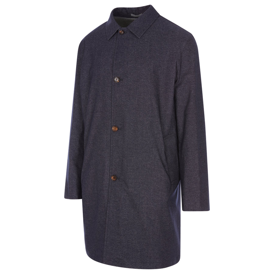 Kired By Kiton Blue/Grey Reversible Coat