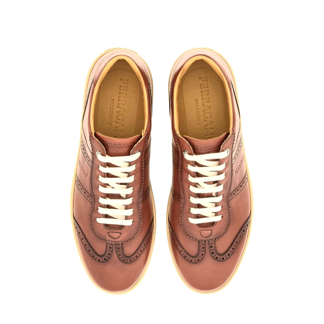 Ferragamo Achille Brown Sneakers