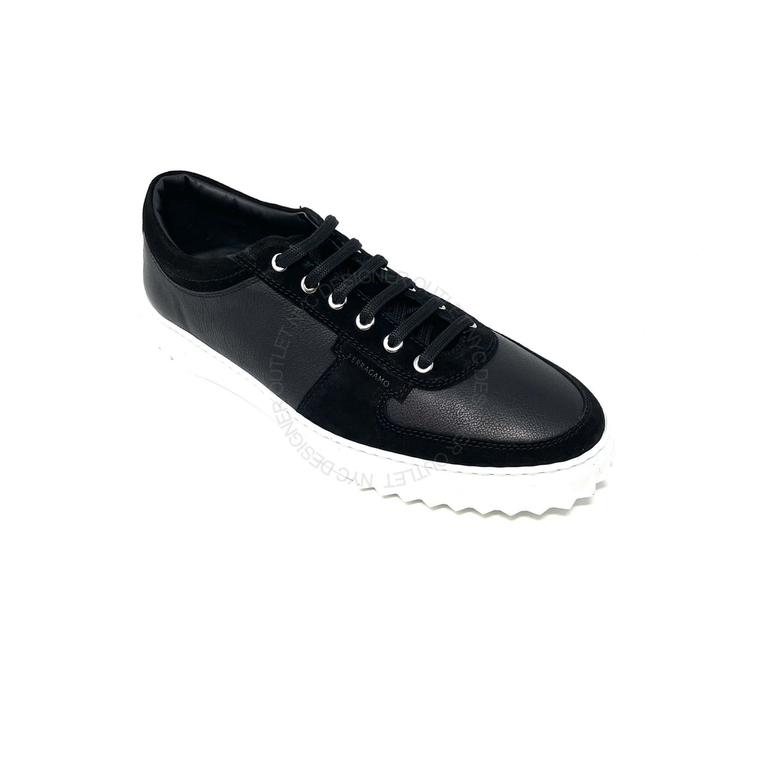 Ferragamo Scuby 5 Black Sneakers