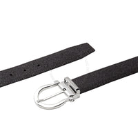 Ferragamo Black/Brown Leather Adjustable Belt