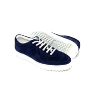 Ferragamo Scuby 5 Navy Sneakers