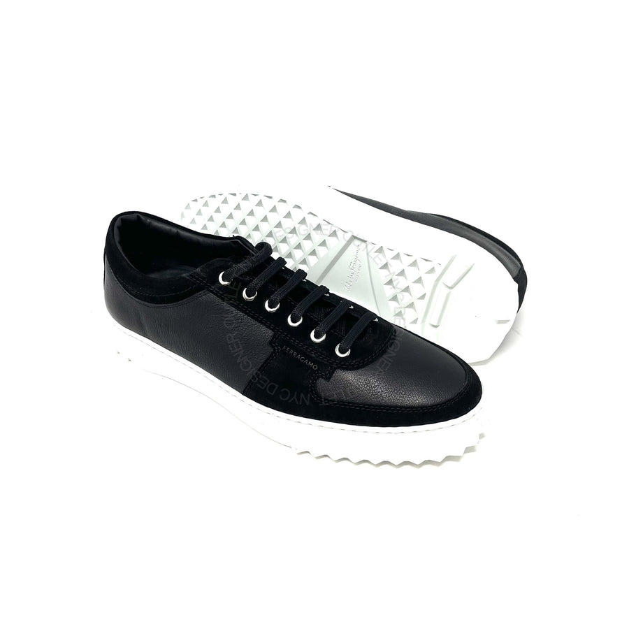 Ferragamo Scuby 5 Black Sneakers